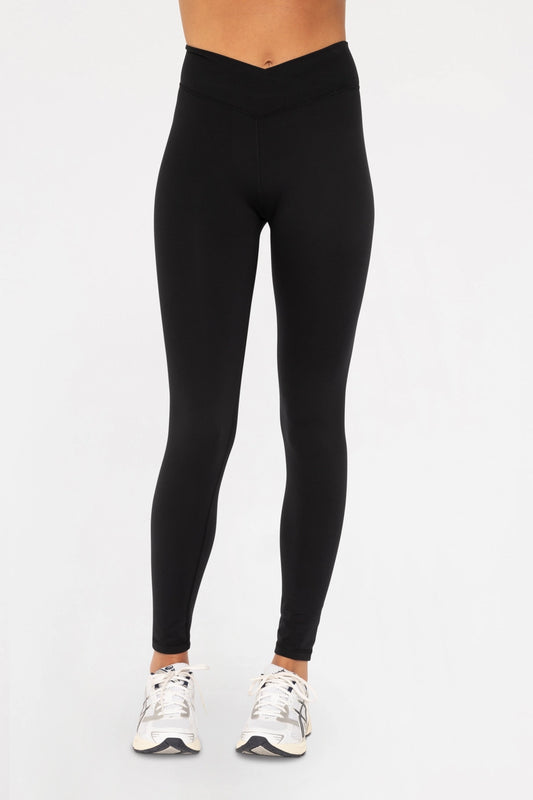 Venice Crossover Waist Leggings- Mona B