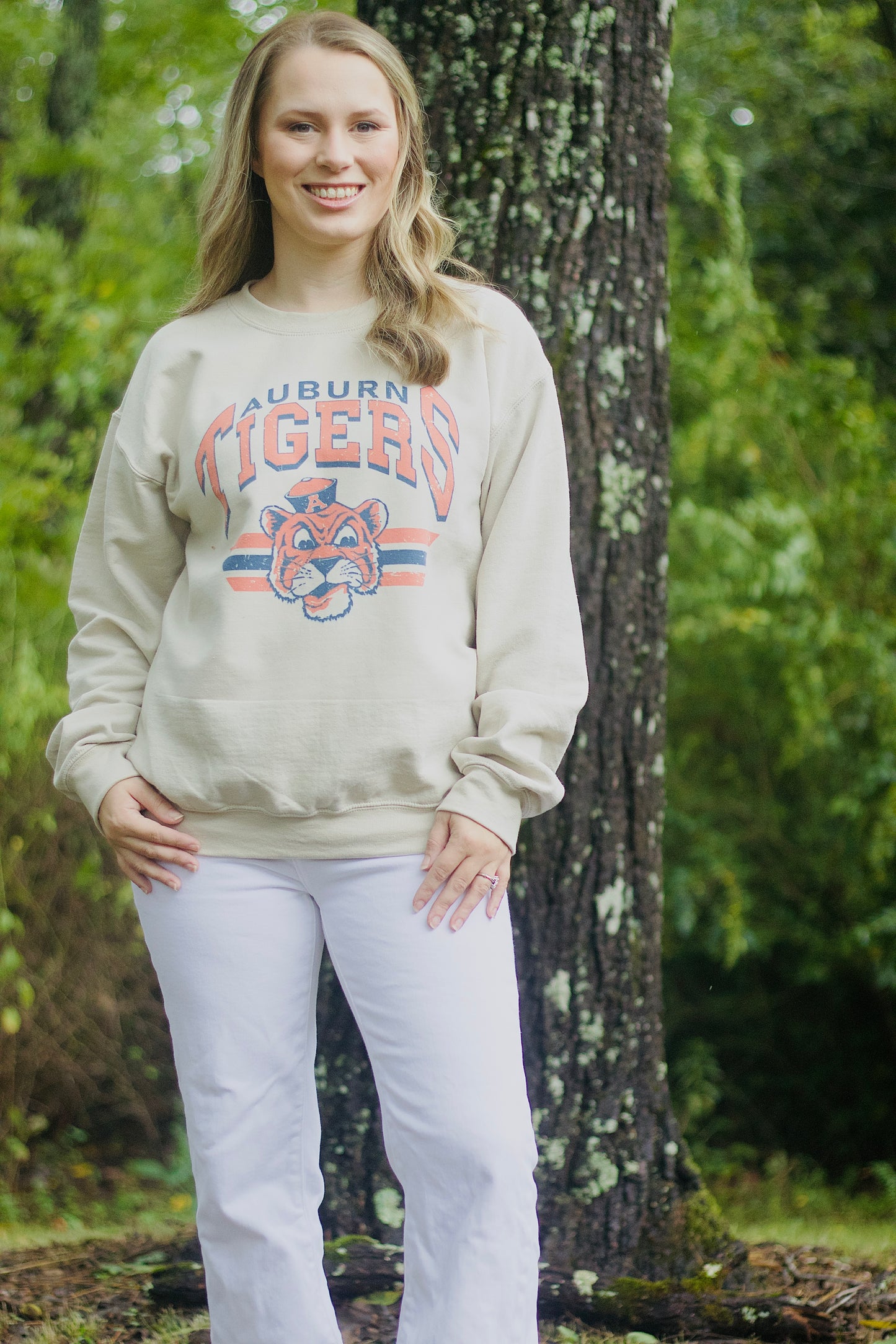 Retro Auburn Crewneck Sweatshirt